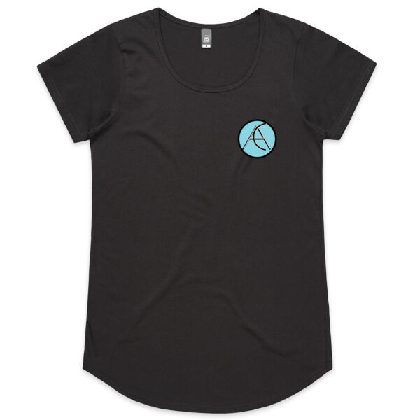 AC Logo T-shirt - blue logo (womens)   Thumbnail