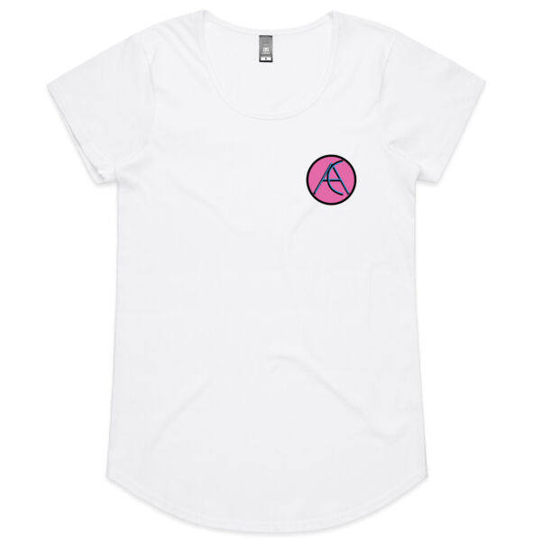 AC Logo T-shirt - pink logo (womens)  Thumbnail